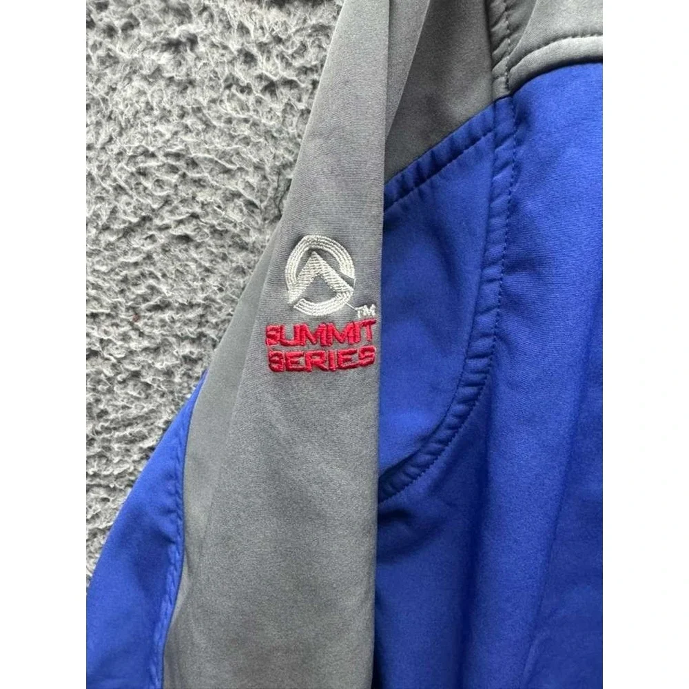 The North Face Summit Series Windstopper Hooded Jacket Blue Gray Mens‎ Size L